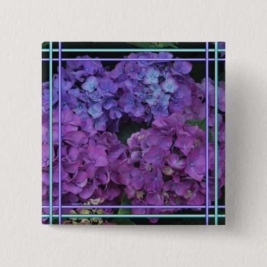 Paarse Royale-Button Vierkante Button 5,1 Cm (Voorkant)