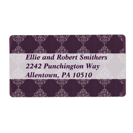 Paarse Royale Etiket (Voorkant)