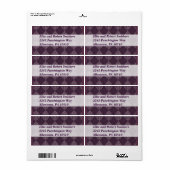 Paarse Royale Etiket (Full Sheet)