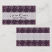 Paarse Royale Visitekaartje (Voorkant / Achterkant)