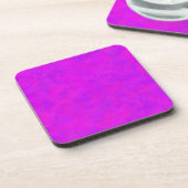 Paarse Roze Abstract Patroon Bier Onderzetter (Linkerzijde)