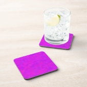 Paarse Roze Abstract Patroon Bier Onderzetter (Rechterzijde)