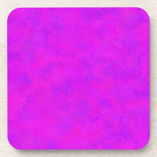 Paarse Roze Abstract Patroon Bier Onderzetter (Voorkant)