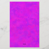 Paarse Roze Abstract Patroon Briefpapier (Achterkant)