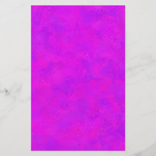 Paarse Roze Abstract Patroon Briefpapier (Voorkant)