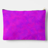 Paarse Roze Abstract Patroon Grote Accessoiretas Etui (Achterkant)