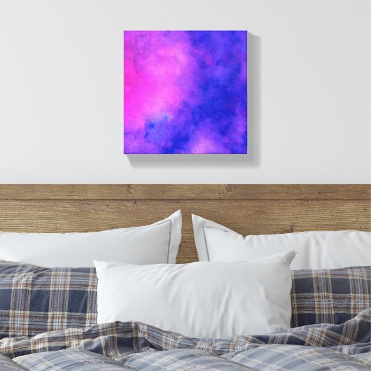 Paarse roze Abstracte textuur Canvas Afdruk (Insitu (Slaapkamer))