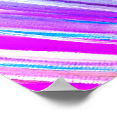 Paarse roze abstracte vun Waterverf Fashionable Poster (Hoek)