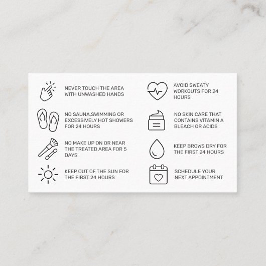 Paarse roze achterzorgkaart visitekaartje (Achterkant)