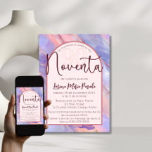 Paarse Roze Agaat Spaans 90ste verjaardag voor haa