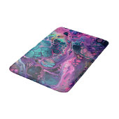 Paarse Roze Aqua Acryl Giet  Water Vloeistof Badmat (Gekanteld)
