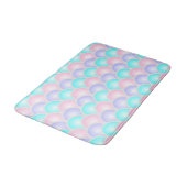 paarse roze aqua blue pastel mermaid scales badmat (Gekanteld)
