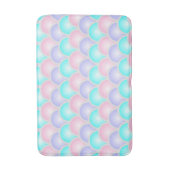  paarse roze aqua blue pastel mermaid scales badmat (Voorkant Verticaal)