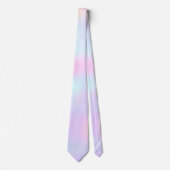 paarse roze aqua pastelkleuren stropdas (Voorkant)