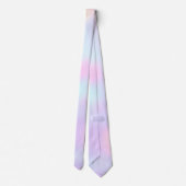 paarse roze aqua pastelkleuren stropdas (Achterkant)