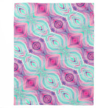 Paarse roze Aqua Pattern Boho