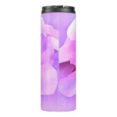 Paarse Roze Aquarel Hibiscus Thermosbeker (Achterkant)