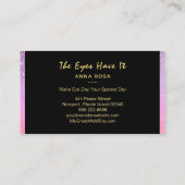 *~* Paarse roze as breidt het meisje uit Visitekaartje (Achterkant)