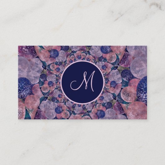  Paarse roze ballonvaarder Visitekaartje (Voorkant)