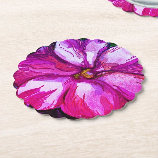 Paarse roze balsem ventilator Drink Kartonnen Onderzetters (Gekanteld)