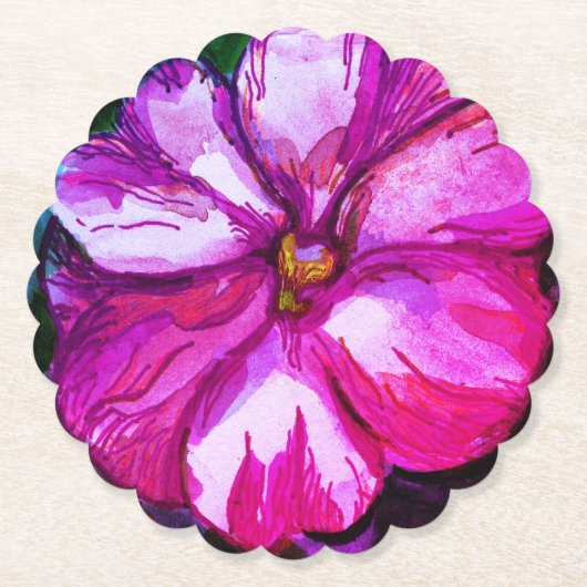 Paarse roze balsem ventilator Drink Kartonnen Onderzetters (Voorkant)