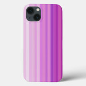 Paarse roze band patroon iPhone X Hoesje (Achterkant)