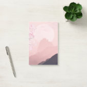 Paarse Roze Bergen en Zon Horizon Post-it® Notes (Kantoor)