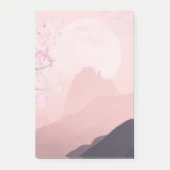 Paarse Roze Bergen en Zon Horizon Post-it® Notes (Voorkant)