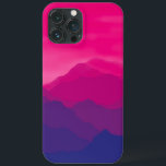 Paarse roze berggradiënt Case-Mate iPhone case<br><div class="desc">Voor die vibrancy liefhebbers daar - een gedurfd magenta paars gradiënt berglandschap.</div>