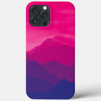 Paarse roze berggradiënt Case-Mate iPhone case