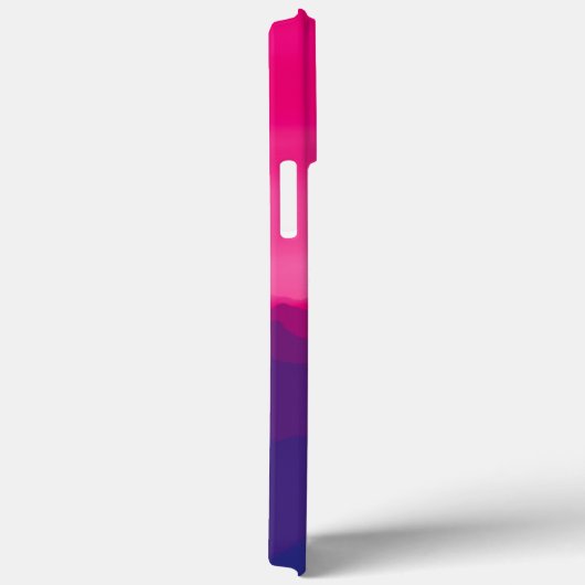 Paarse roze berggradiënt Case-Mate iPhone case (Achterkant / Rechts)