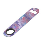 Paarse roze blauw witte flesopener speed flessenopener (Voorkant Gekanteld)