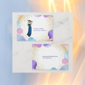 Paarse Roze Blauwe Ballon Stijlvolle feestorganisa Visitekaartje