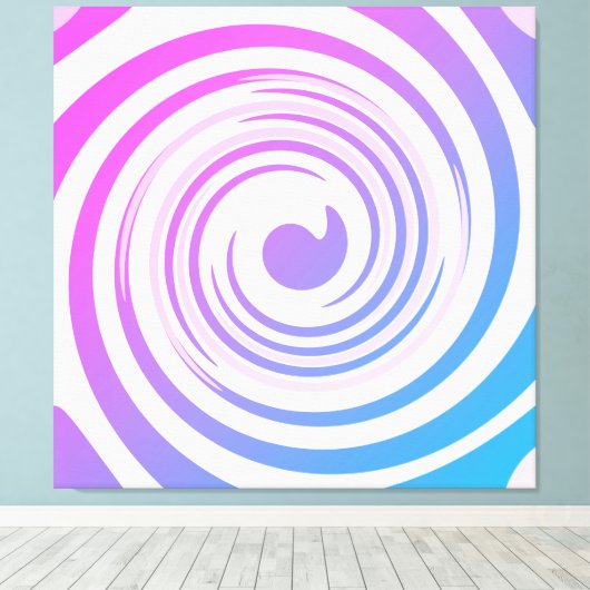 Paarse roze blauwe cirkels afdrukken (Insitu (Houten vloer))