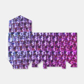 Paarse roze blauwe diamanten, paarse gemstone bedankdoosjes (Uitgevouwen)