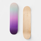 paarse roze blauwe drijfmestverloopkleuren persoonlijk skateboard (Voorkant)