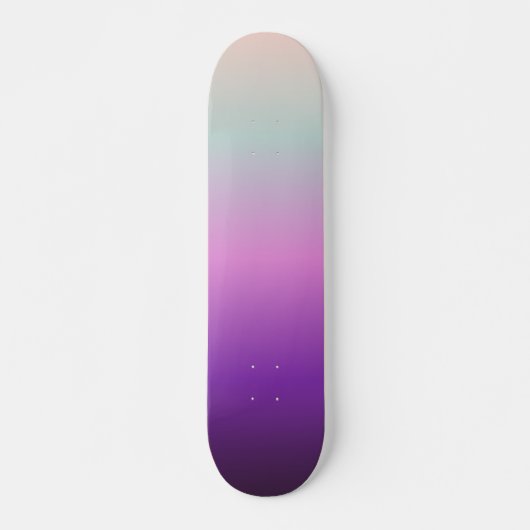 paarse roze blauwe drijfmestverloopkleuren persoonlijk skateboard (Voorkant)