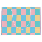 Paarse roze blauwe groene geel moderne Sjabloon Groot Cadeauzakje (Achterkant)