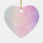 Paarse roze blauwe ombre Glitter Keramisch Ornament (Achterkant)