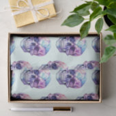 Paarse Roze Blauwe Schedel Licht Groen Halloween Tissuepapier (Geschenk)