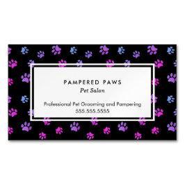 Paarse roze blauwe verf afdrukken Professioneel se Magnetisch Visitekaartje