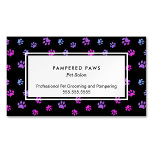 Paarse roze blauwe verf afdrukken Professioneel se Magnetisch Visitekaartje