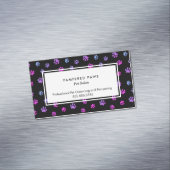 Paarse roze blauwe verf afdrukken Professioneel se Magnetisch Visitekaartje (Voorbeeld)