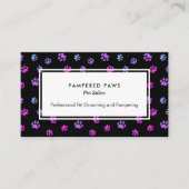 Paarse roze blauwe verf afdrukken Professioneel se Visitekaartje (Voorkant)