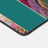 Paarse Roze Blauwgroen Goud Kantoor Bedrijfsnaam T Bureaumat (Hoek)