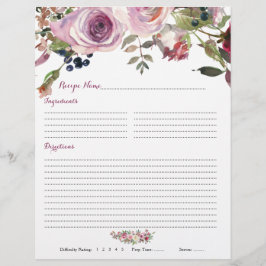 Paarse roze bloemen Multomap Toevoegingen ontvange