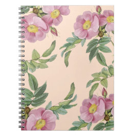 paarse roze bloemen notitieboek