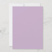 Paarse Roze Bloemige 60e Verjaardag Bewaar Datum Save The Date (Achterkant)