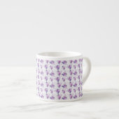 Paarse Roze Bloemige Mooie Espresso Kop (Voorkant rechts)