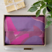 Paarse Roze Bloempatroon Tissuepapier (Geschenk)